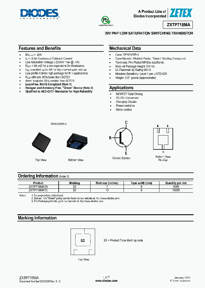ZXTP718MA-15_9052165.PDF Datasheet