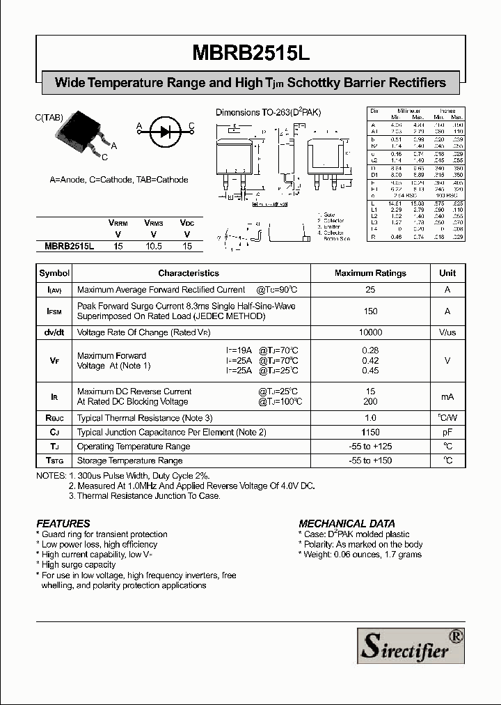 MBRB2515L_9052234.PDF Datasheet
