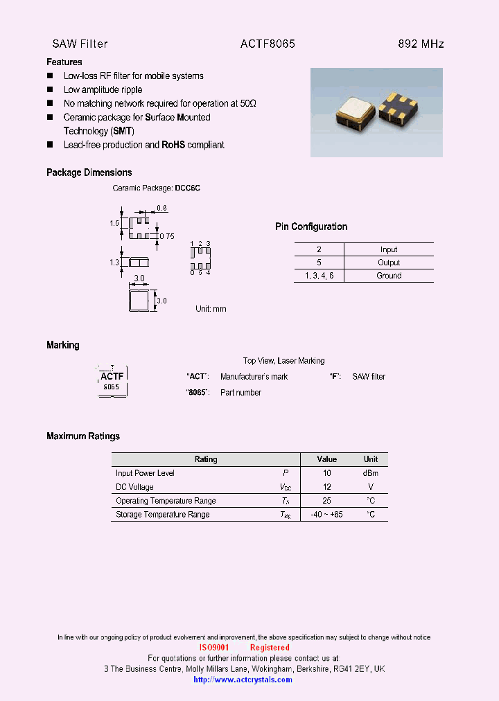 ACTF8065_9052386.PDF Datasheet
