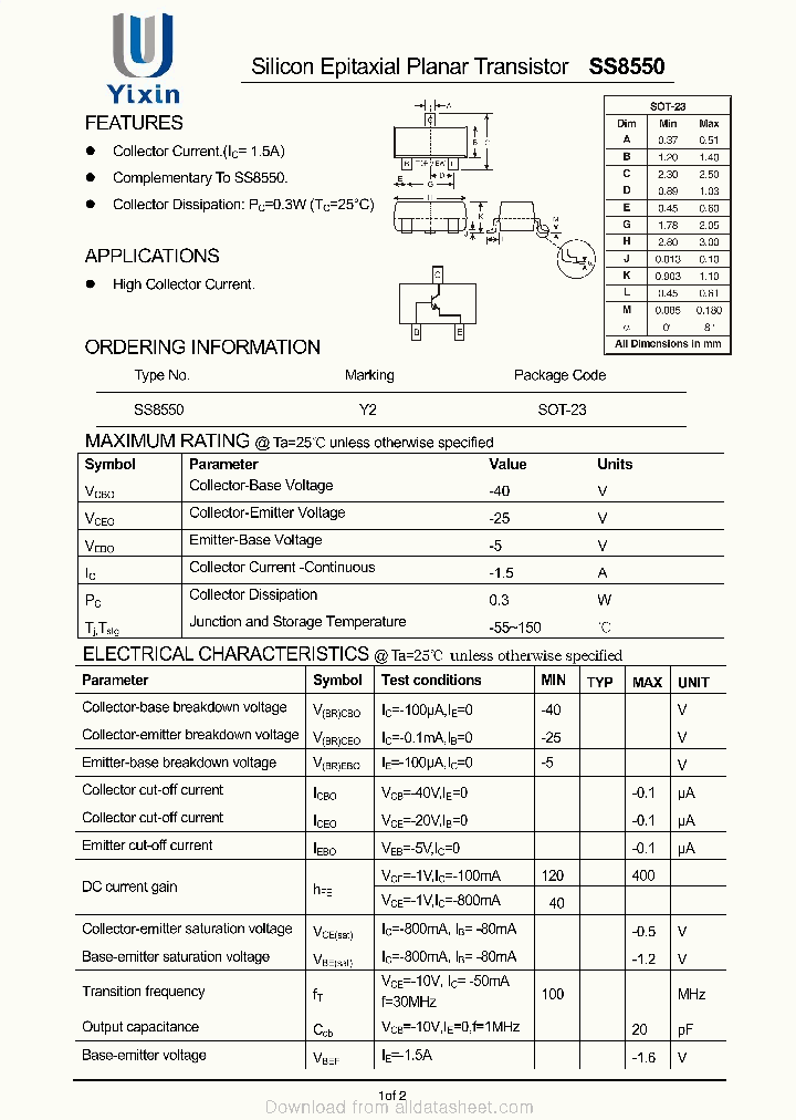 SS8550_9052424.PDF Datasheet