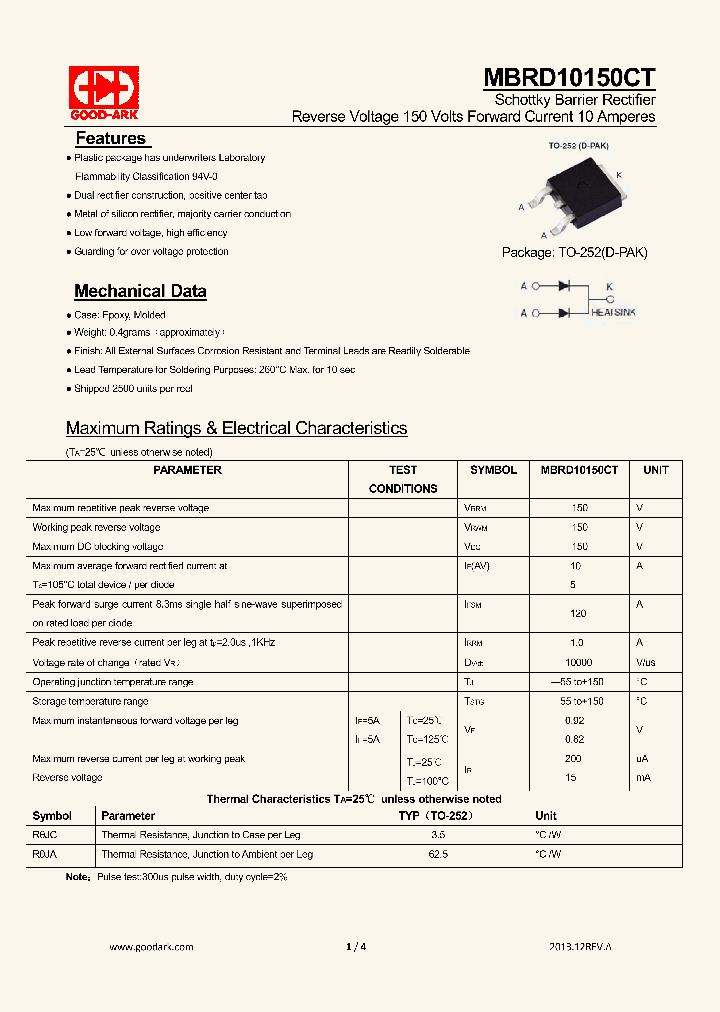 MBRD10150CT_9052732.PDF Datasheet