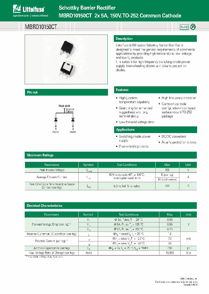 MBRD10150CT_9052733.PDF Datasheet