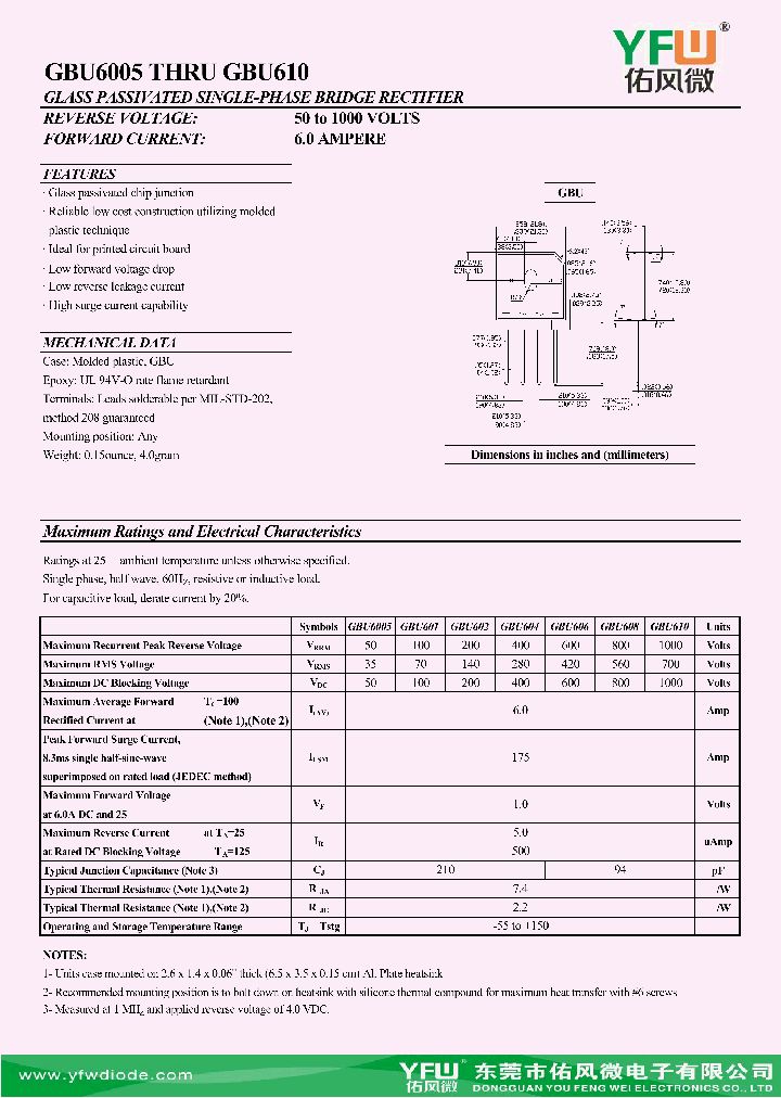 GBU608_9053005.PDF Datasheet