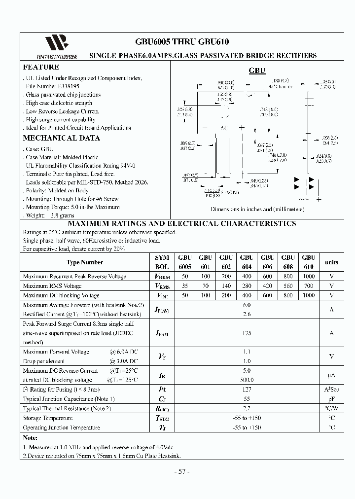 GBU608_9053008.PDF Datasheet