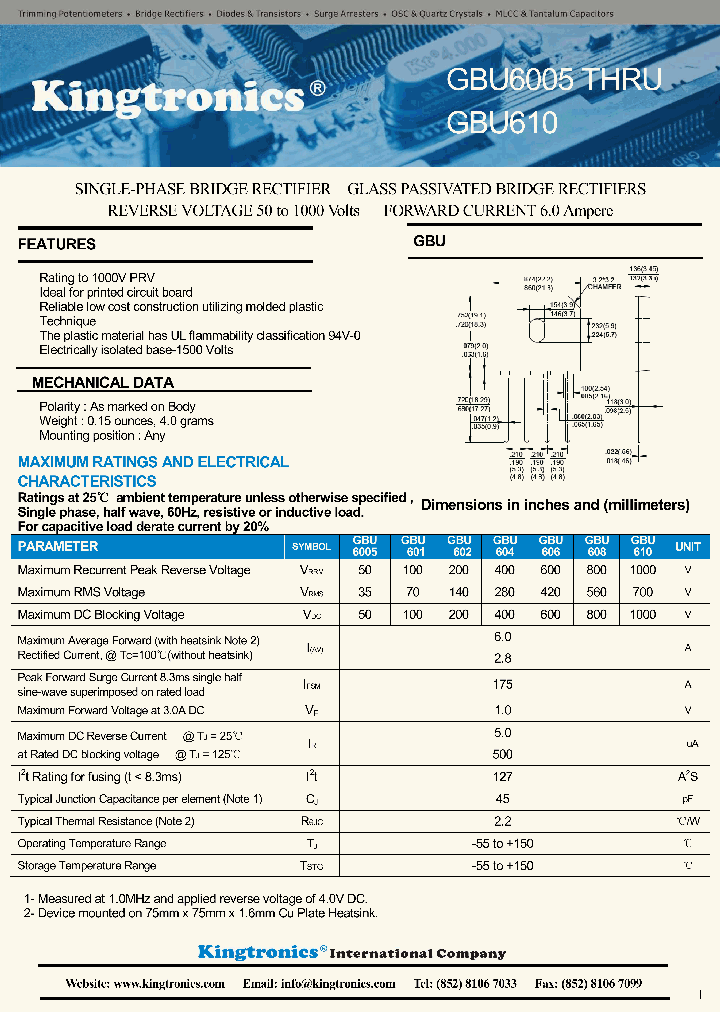 GBU608_9053009.PDF Datasheet