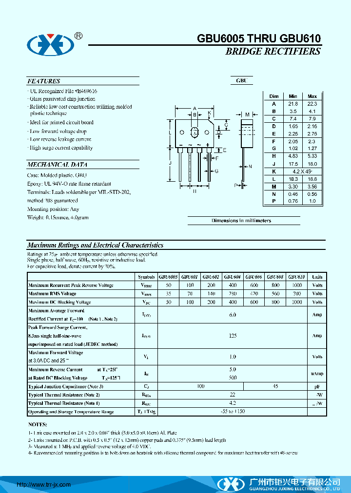 GBU608_9053011.PDF Datasheet