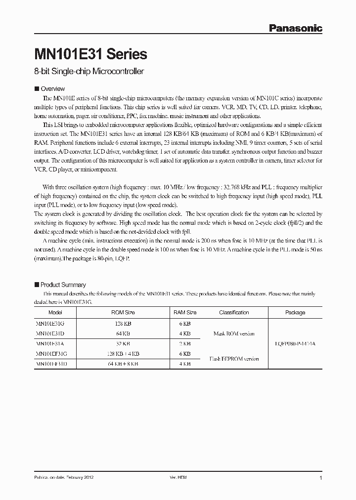 MN101EF31D_9053543.PDF Datasheet