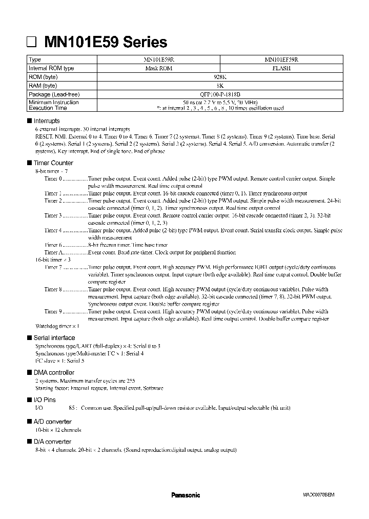 MN101EF59R_9053554.PDF Datasheet