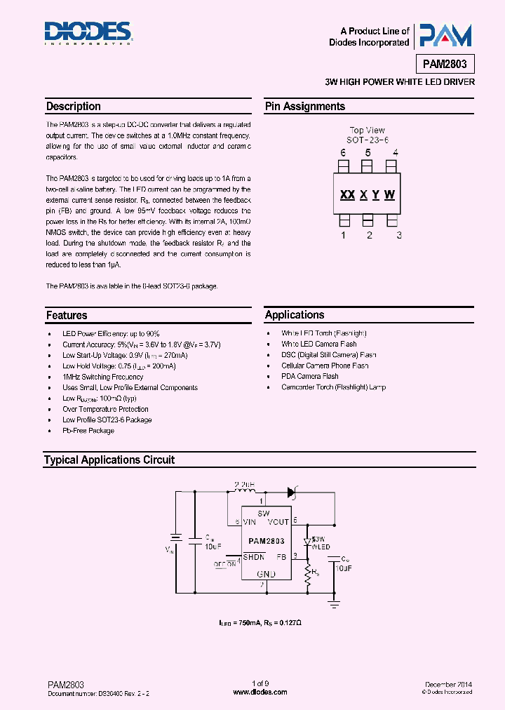 PAM2803AAF095_9054265.PDF Datasheet