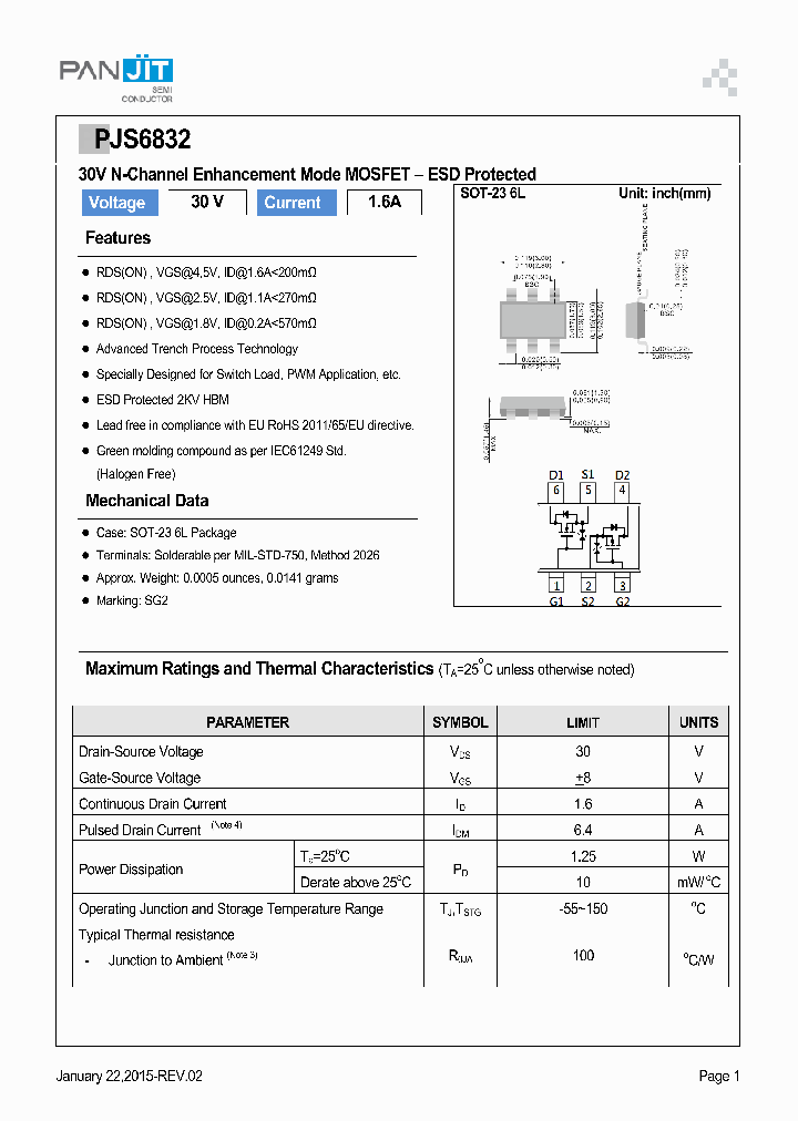PJS6832_9054412.PDF Datasheet