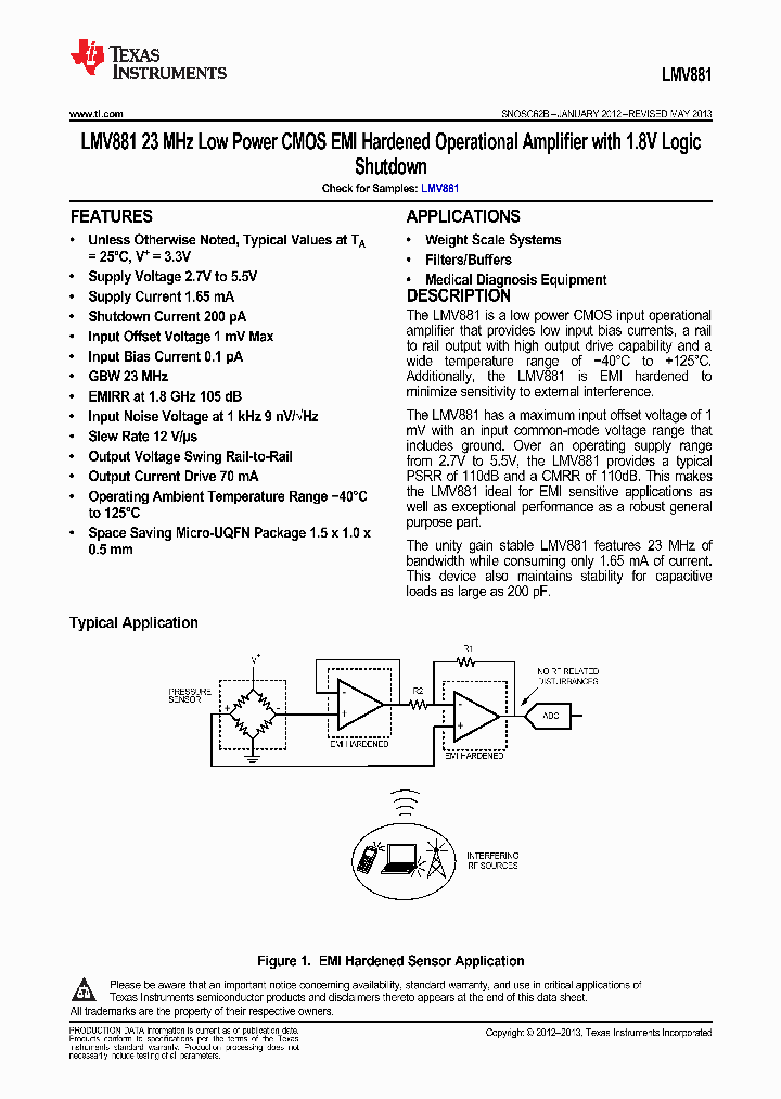 LMV881LEENOPB_9054819.PDF Datasheet