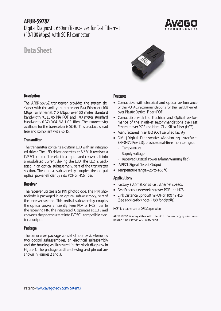 AFBR-5978Z_9055918.PDF Datasheet