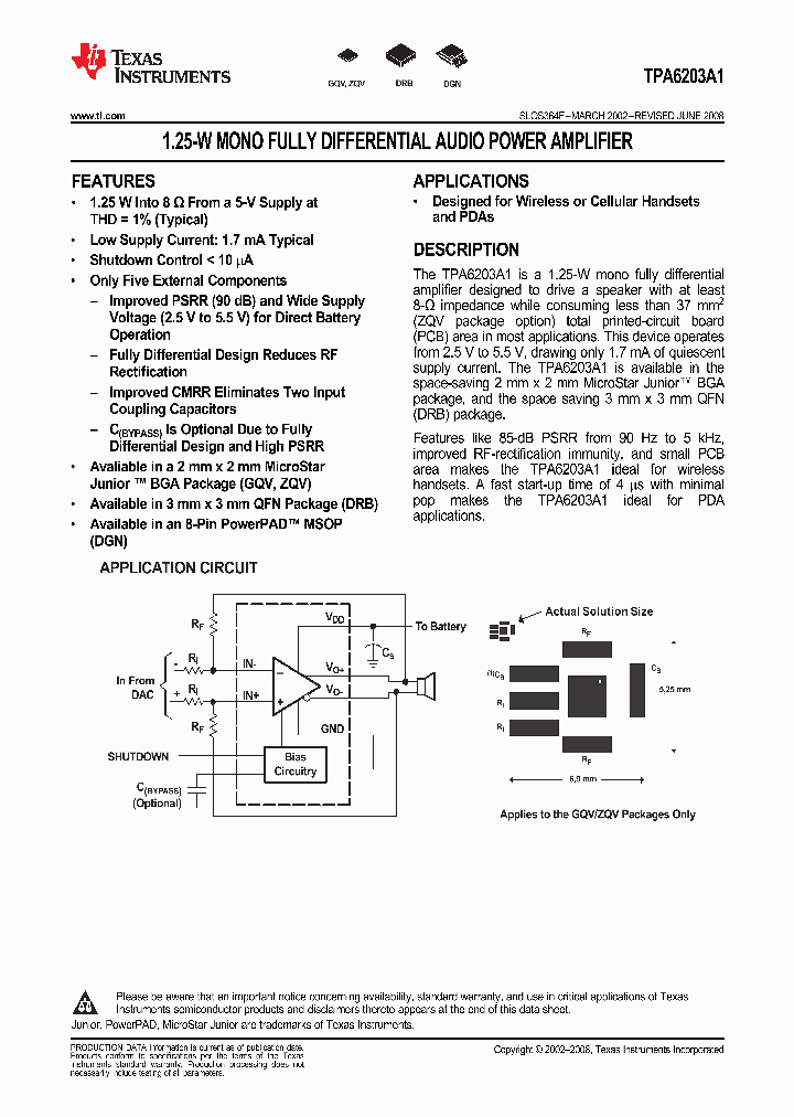 TPA6203A1_9056042.PDF Datasheet