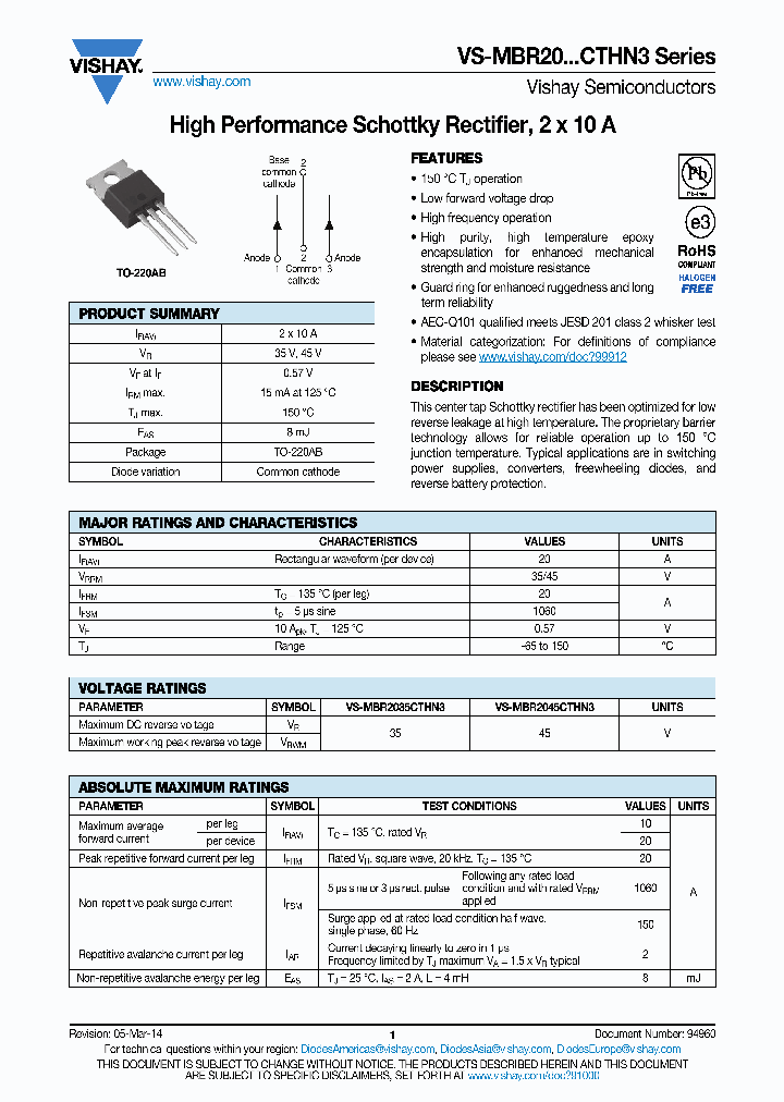 VS-MBR2035CTHN3_9056601.PDF Datasheet