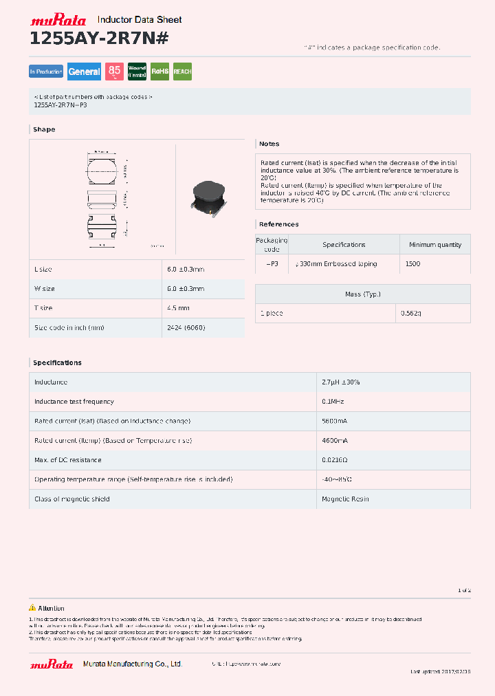 1255AY-2R7N_9056635.PDF Datasheet
