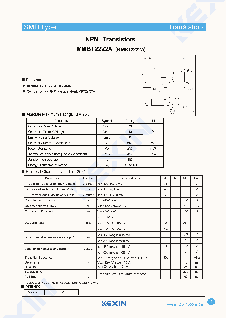 MMBT2222A-3-15_9057330.PDF Datasheet