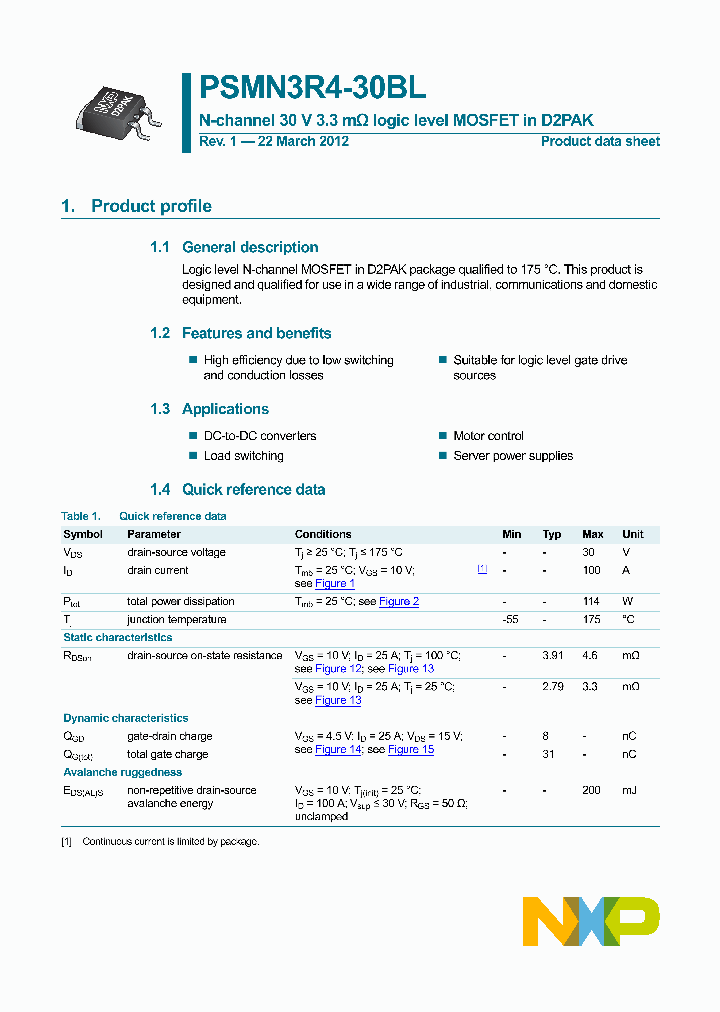 PSMN3R4-30BL-15_9057812.PDF Datasheet