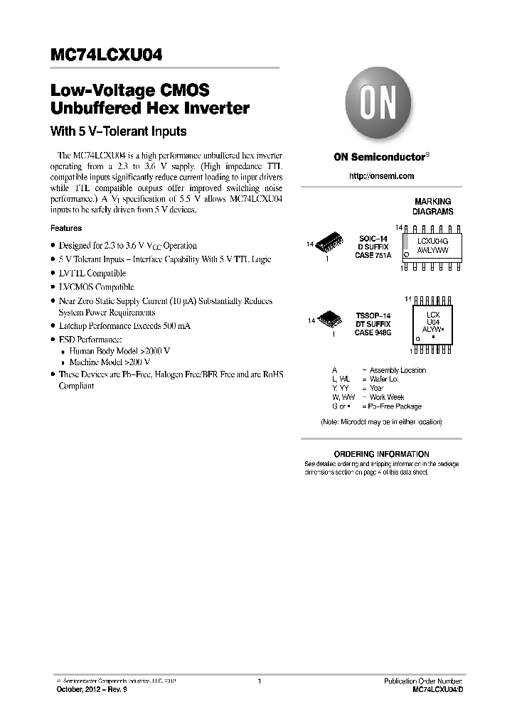 MC74LCXU04DTG_9058044.PDF Datasheet