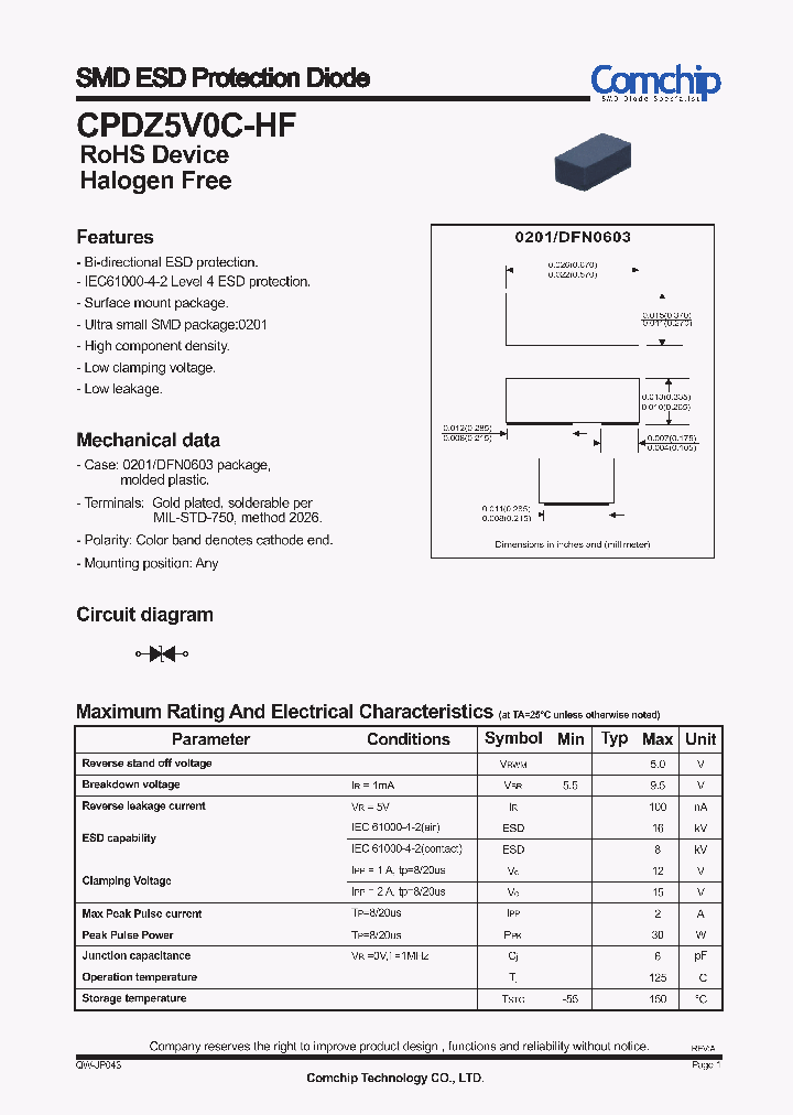 CPDZ5V0C-HF_9058257.PDF Datasheet