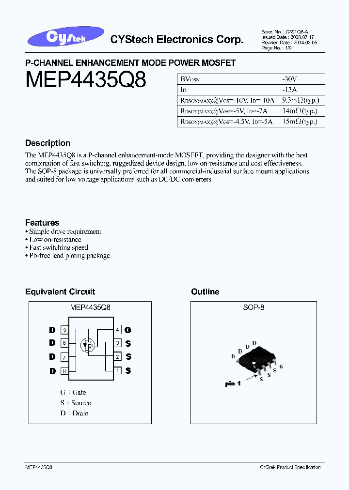 MEP4435Q8_9058317.PDF Datasheet