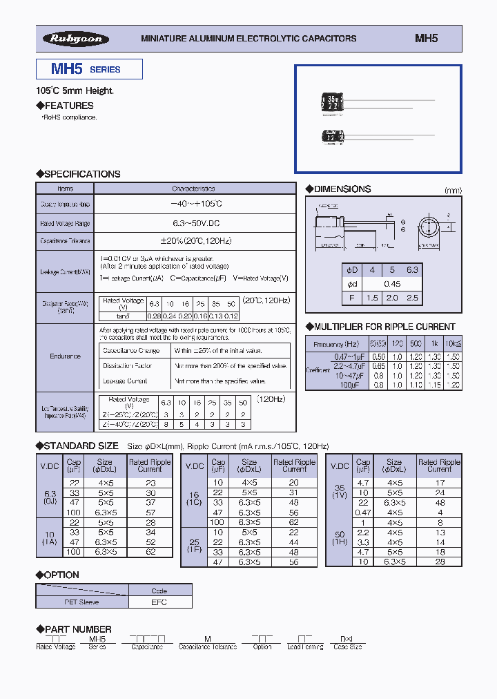 16MH5100MEFC63X5_9058489.PDF Datasheet