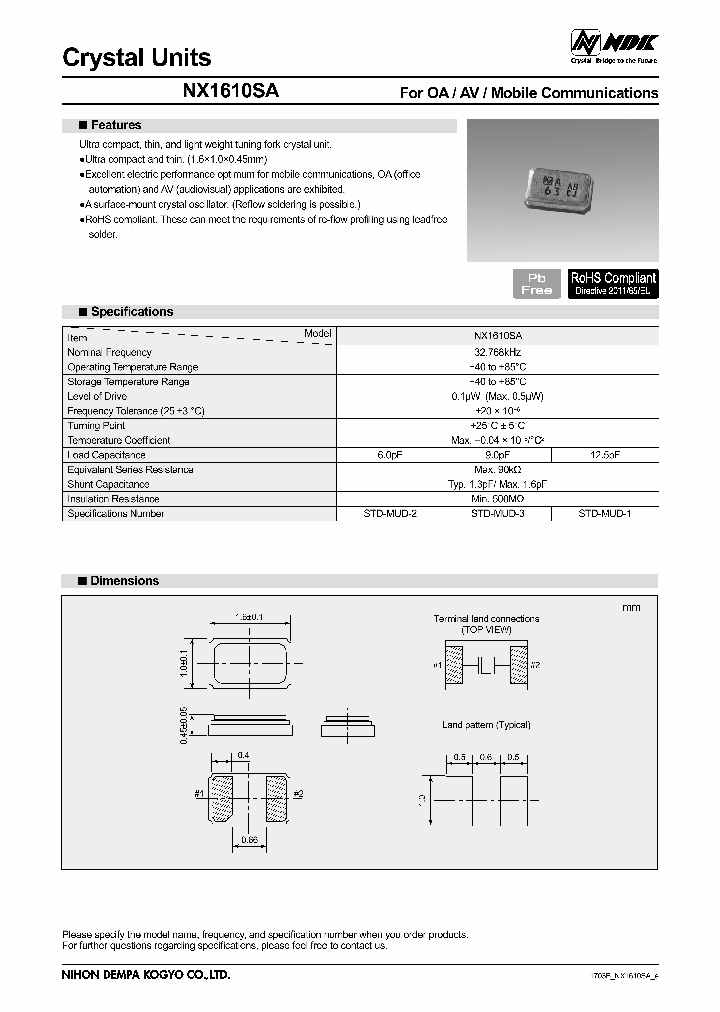 NX1610SA_9058766.PDF Datasheet