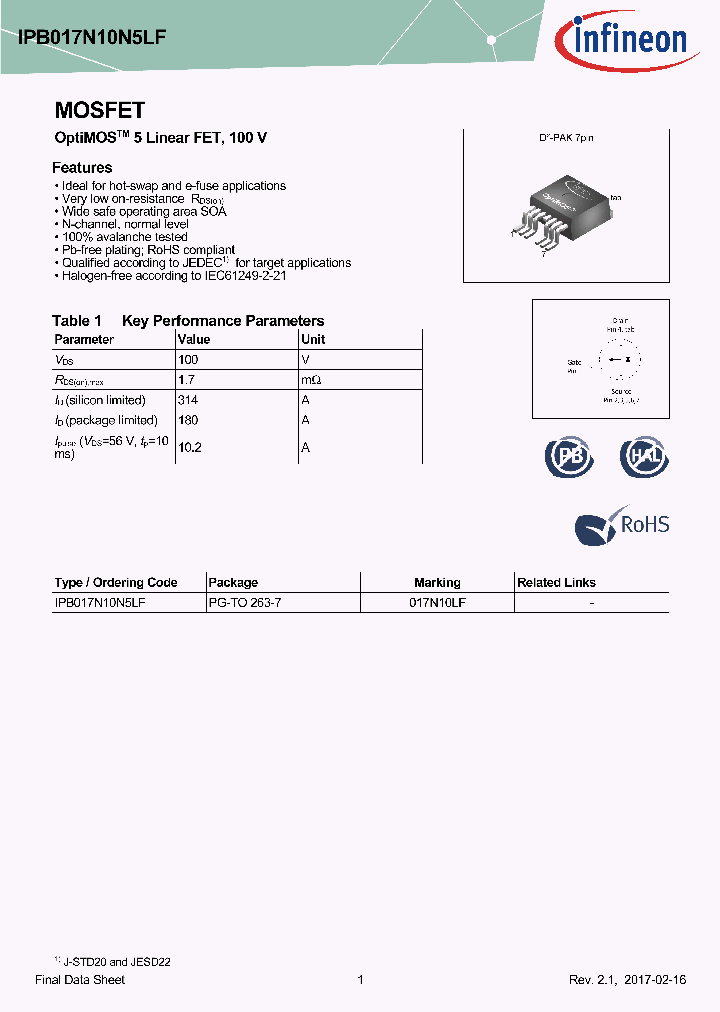 IPB017N10N5LF_9059296.PDF Datasheet
