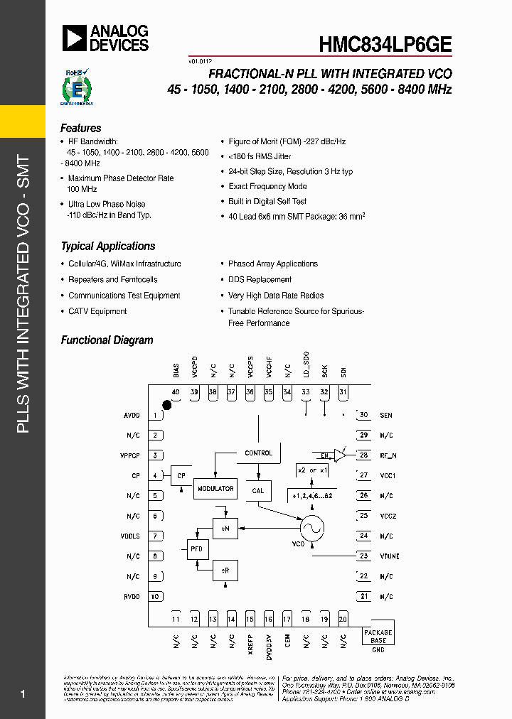 HMC834LP6GE_9059400.PDF Datasheet