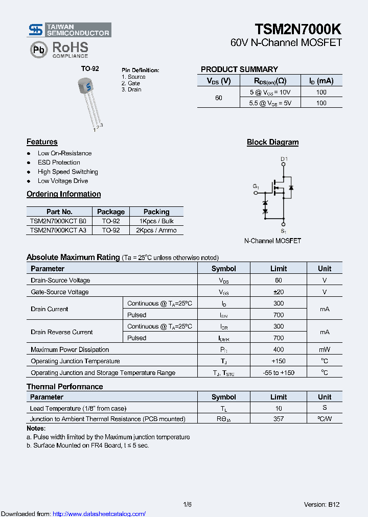 TSM2N7000KCT_9059405.PDF Datasheet