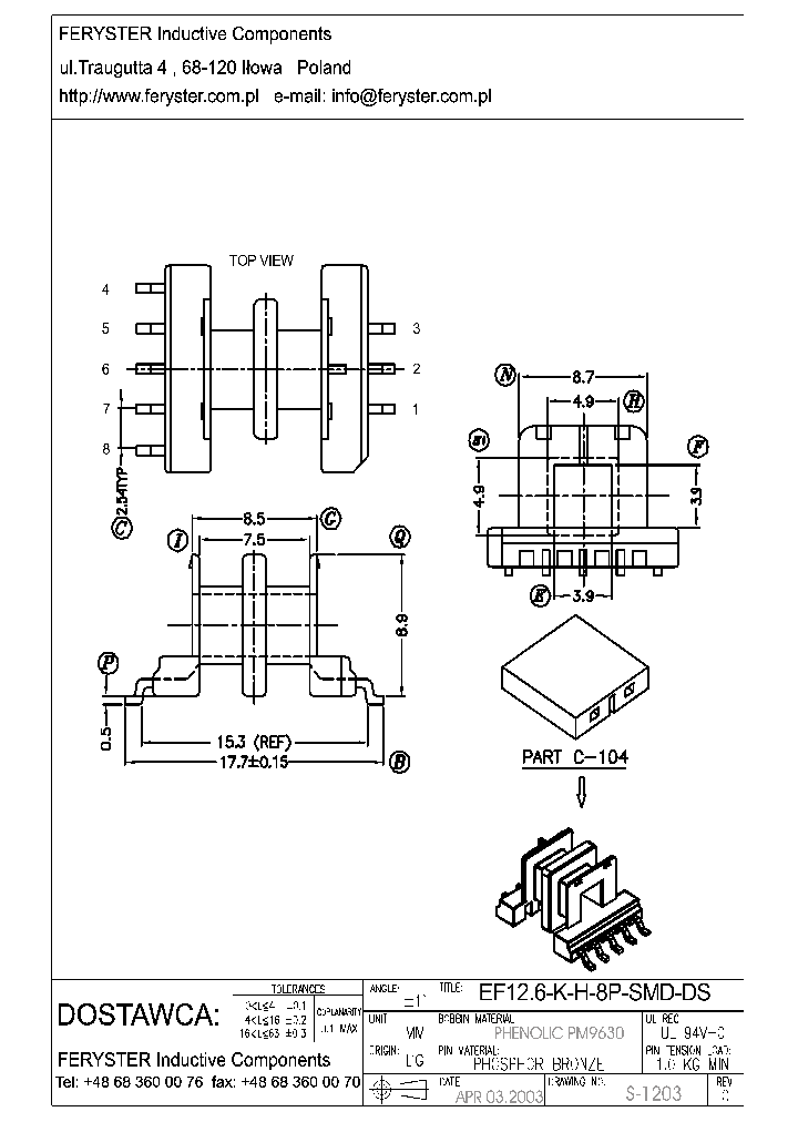 EF126-KH-8P-SMD-DS_9059554.PDF Datasheet
