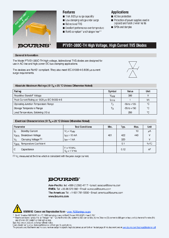 PTVS1-380C-TH_9059622.PDF Datasheet