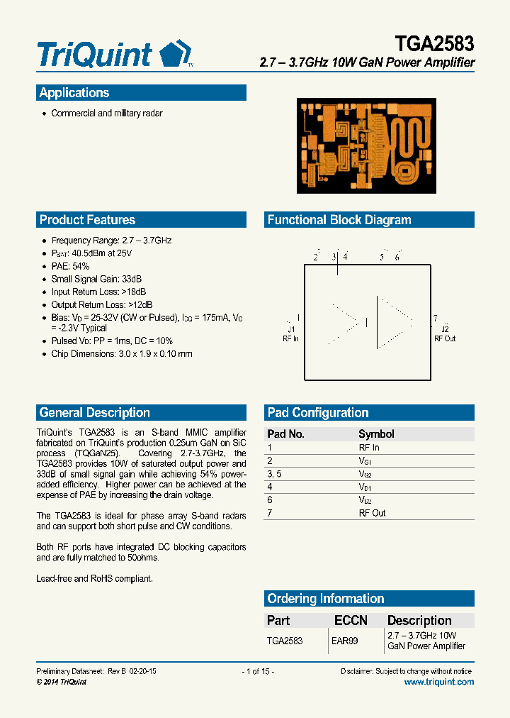 TGA2583-15_9059680.PDF Datasheet