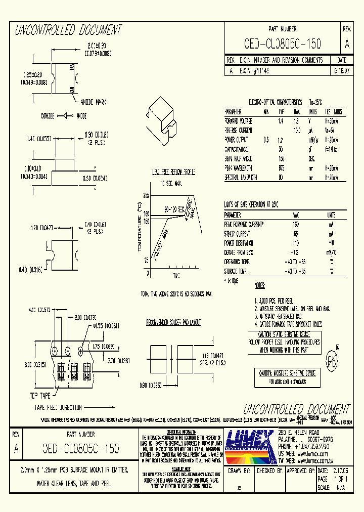 OED-CL0805C-150_9059885.PDF Datasheet