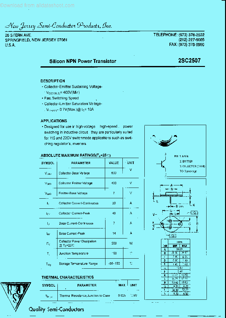2SC2507_9060009.PDF Datasheet