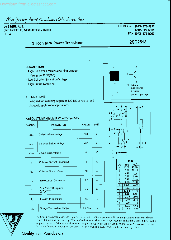 2SC2518_9060012.PDF Datasheet