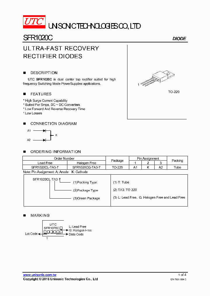 SFR1020CG-TA3-T_9060088.PDF Datasheet
