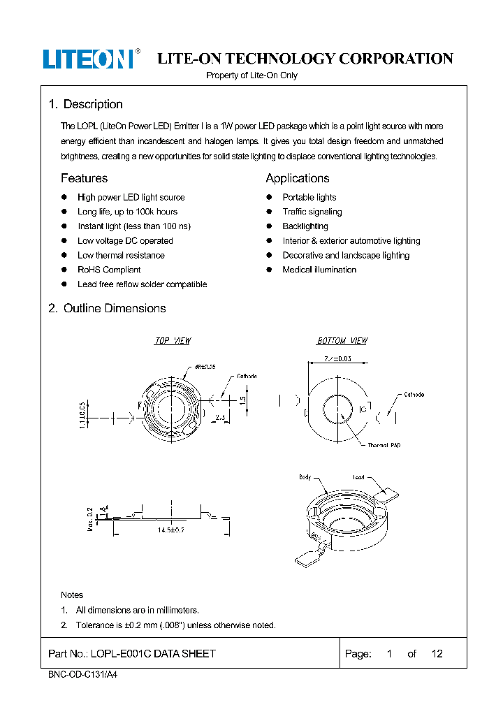 LOPL-E001C_9060526.PDF Datasheet