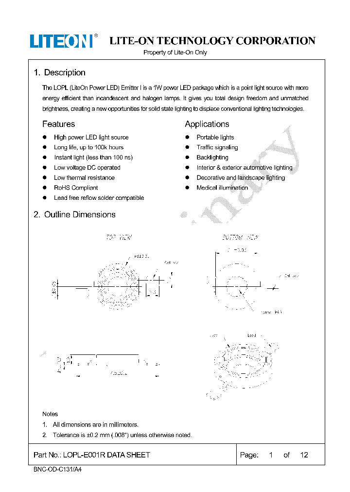 LOPL-E001R_9060529.PDF Datasheet