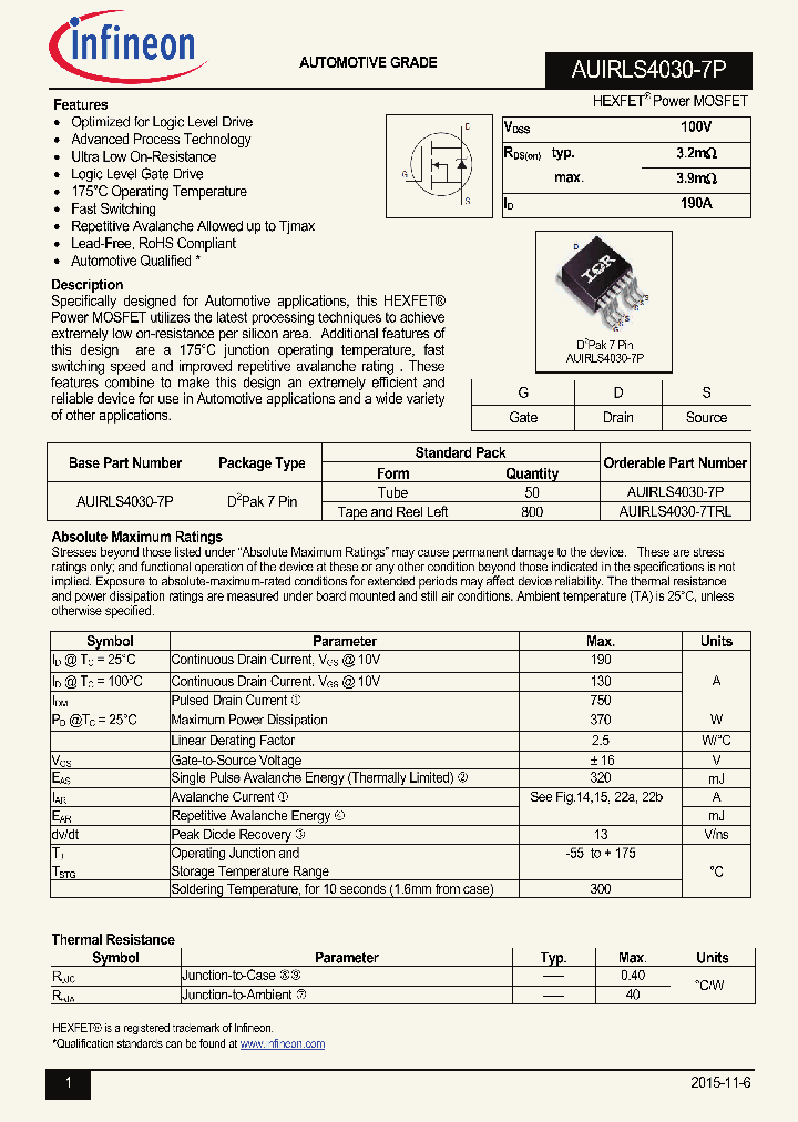 AUIRLS4030-7P_9061334.PDF Datasheet