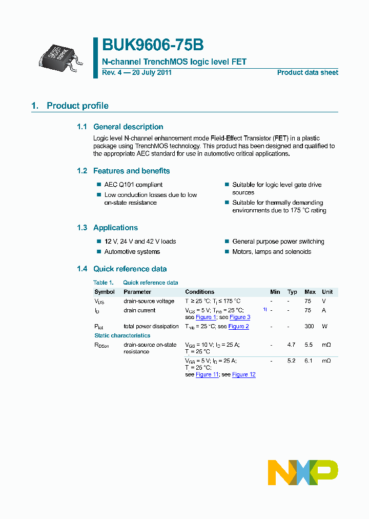BUK9606-75B-15_9061773.PDF Datasheet