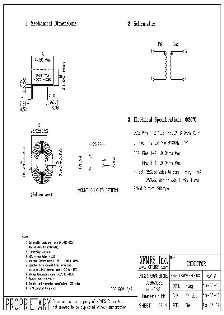 XF0124-HOCMC_9062023.PDF Datasheet