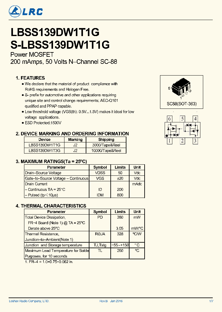 LBSS139DW1T1G_9062973.PDF Datasheet