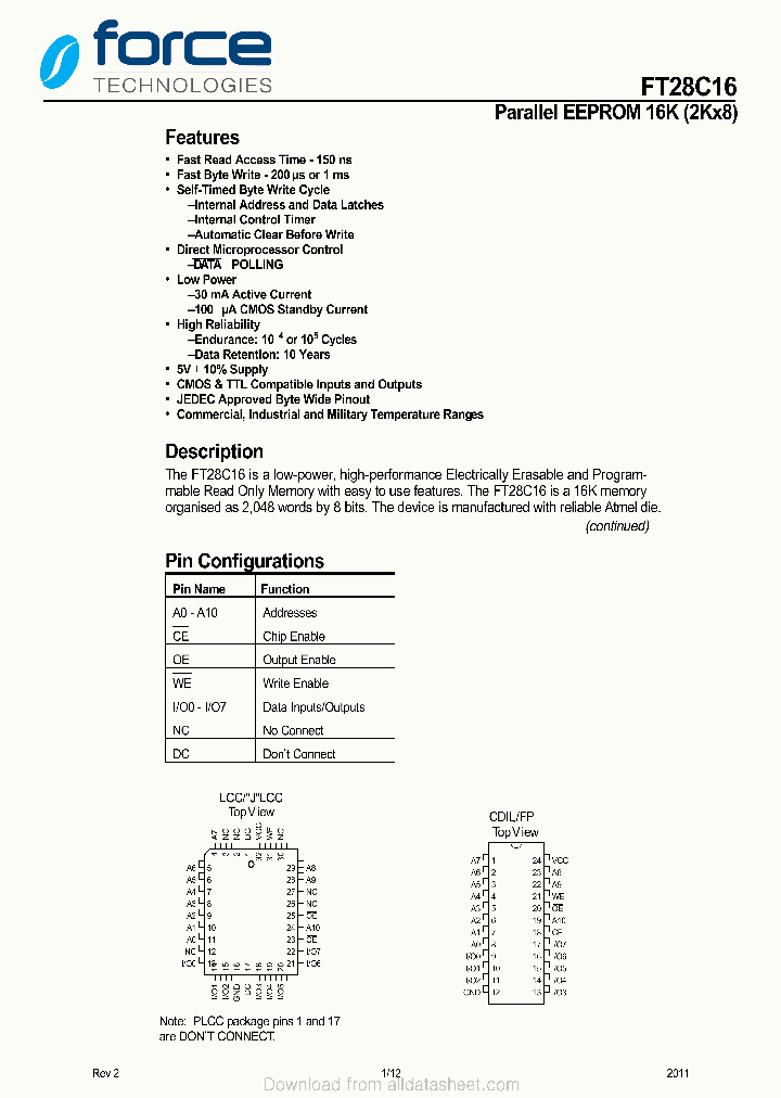 FT28C16-20SC_9063391.PDF Datasheet