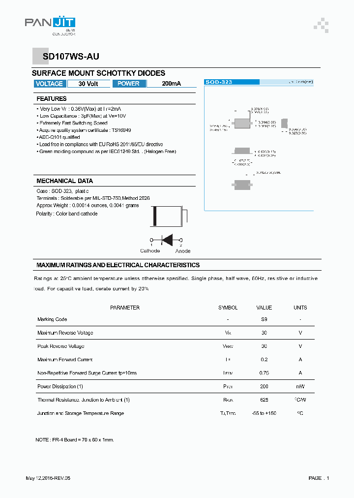 SD107WS-AU_9063496.PDF Datasheet