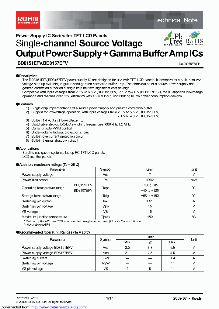 BD8157EFV_9063716.PDF Datasheet