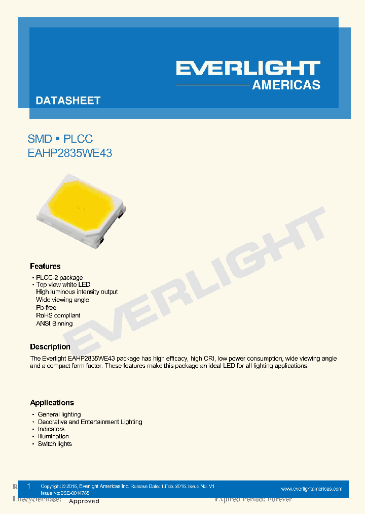 EAHP2835WE43_9064437.PDF Datasheet