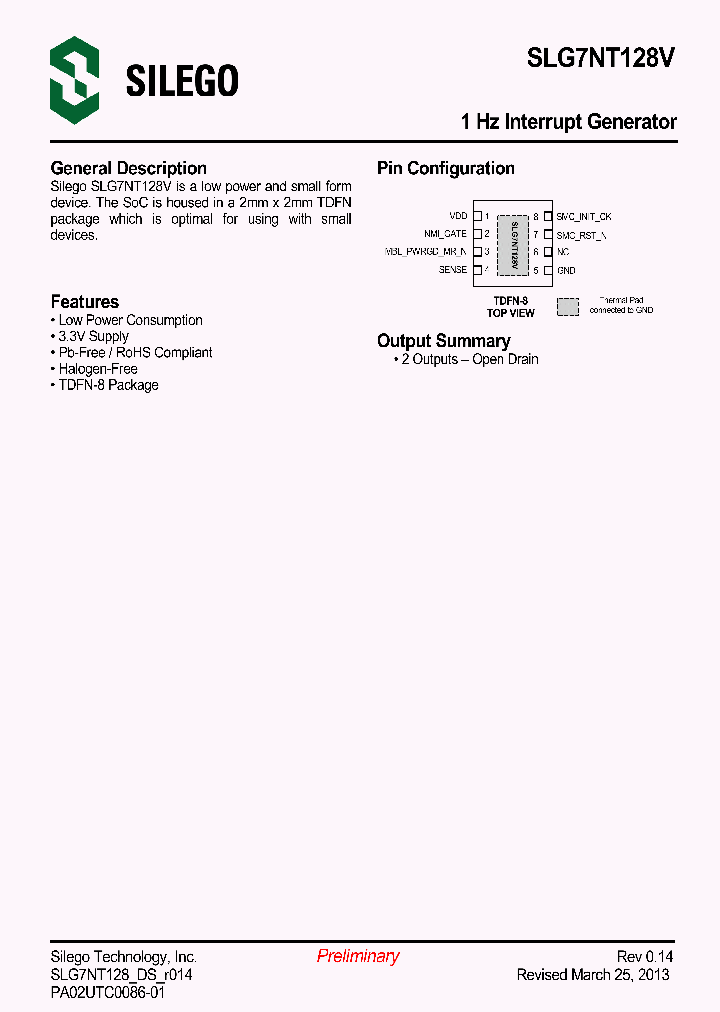 SLG7NT128V_9064970.PDF Datasheet