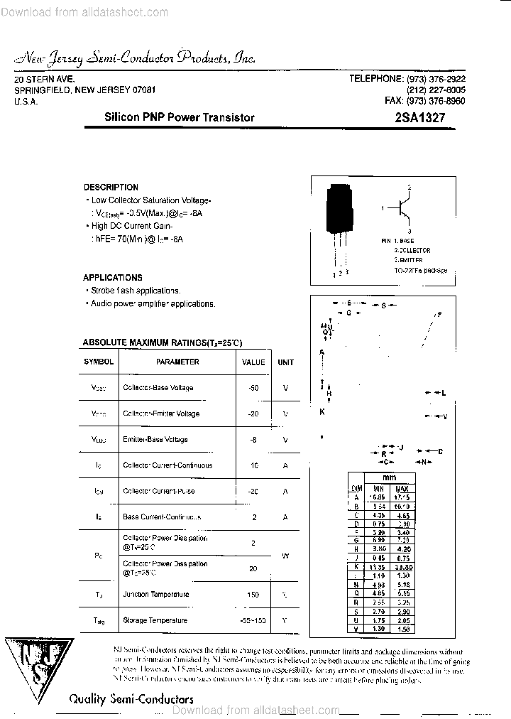 2SA1327_9065014.PDF Datasheet