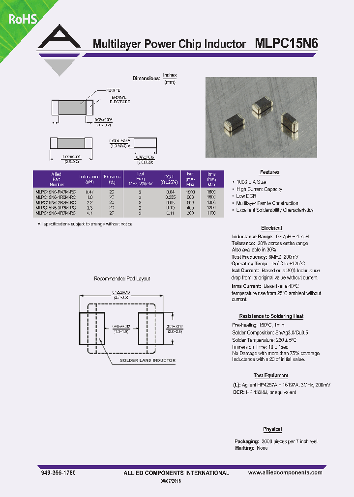 MLPC15N6-1R0M-RC_9065112.PDF Datasheet