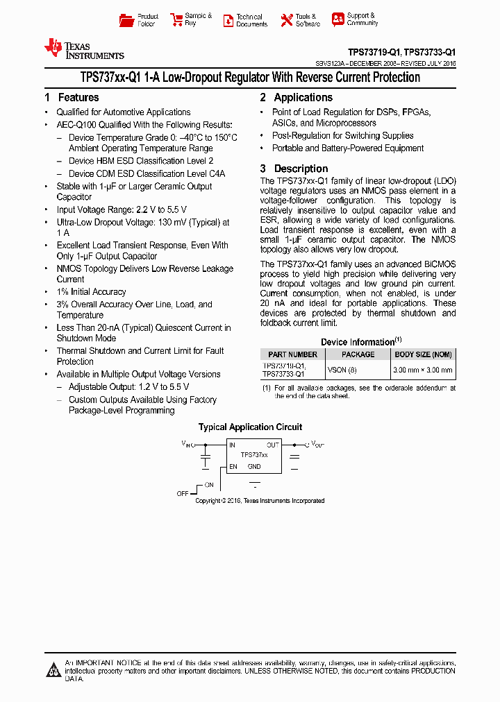 TPS73733QDRBRQ1_9065160.PDF Datasheet